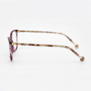 Carolina Herrera Her 0246 Rectangle Eyeglasses for Women — front view, Light Acetate