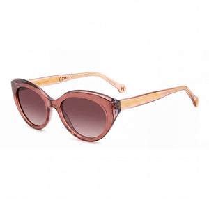 Carolina Herrera HER 0250/S Brown Oval Sunglasses for Women, Brown Shaded lens