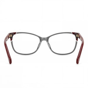 Carolina Herrera HER 0284 Oval Eyeglasses Women — side view, Red temples