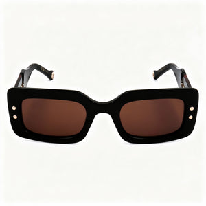 Carolina Herrera Seasonal Rectangle Sunglasses for Women — front view, Plastic frame
