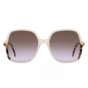 Carolina Herrera Butterfly Sunglasses for Women — front view, Light Acetate frame