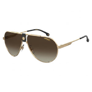 Carrera 1033/S Gold Aviator Unisex Sunglasses, Brown Gradient lens