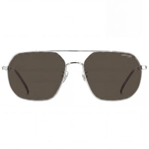 Carrera 1035 Aviator Sunglasses Unisex — front view, Stainless Steel frame