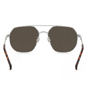 Carrera 1035 Aviator Sunglasses Unisex — side view, Non-Polarized Dark Brown lens