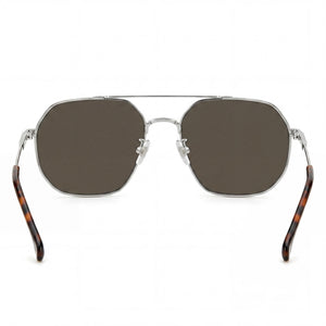 Carrera 1035 Aviator Sunglasses Unisex — side view, Non-Polarized Dark Brown lens