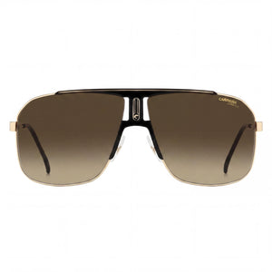 Carrera 1043/S Rectangle Sunglasses for Men — front view, Stainless Steel frame