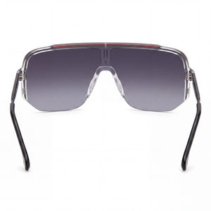 Carrera 1060/S Shield Sunglasses Unisex — side view, Non-Polarized Dark Grey Shaded lens