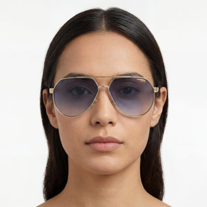 Carrera 1067/S Gold Sunglasses Women — lifestyle wear, outdoor commute and office breaks