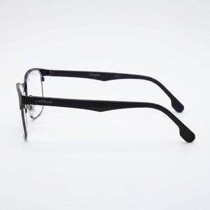 Carrera 138/V Rectangle Eyeglasses Unisex — side view, Black Metal temples