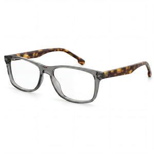 Carrera 2018t Gray Rectangle Eyeglasses for Unisex, Plastic frame