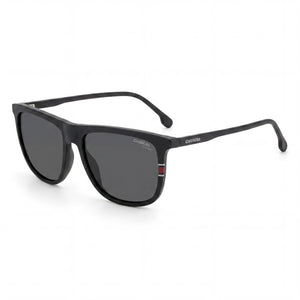 Carrera 218/S Black Square Sunglasses for Unisex, Grey lens