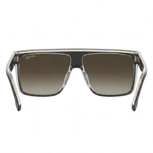 Carrera 22/N Rectangle Sunglasses Men — side view, Non-Polarized Black Gold lens