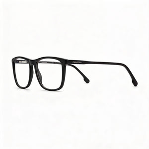 Carrera 263 Rectangle Eyeglasses Unisex — side view, Black Plastic temples
