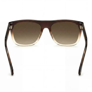 Carrera 267/S Square Sunglasses Unisex — side view, Non-Polarized Gradient Dark Brown lens