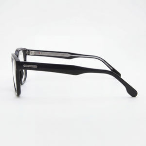 Carrera 269 Square Eyeglasses Unisex — side view, Black Acetate temples