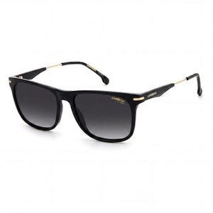 Carrera 276/S Black Square Sunglasses for Unisex, Black Gold/Gray Shaded lens