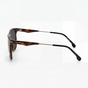 Carrera 276/S Rectangle Sunglasses Unisex — side view, Non-Polarized Havana lens