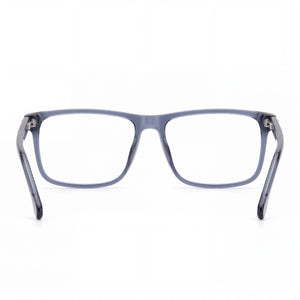 Carrera 286 Rectangle Eyeglasses Unisex — side view, Transparent Blue Plastic temples
