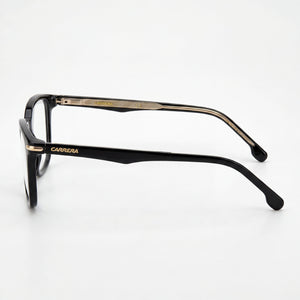 Carrera 292 Square Eyeglasses Unisex — side view, Black temples