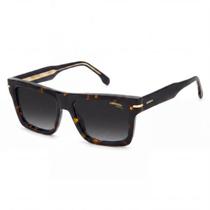 Carrera 305/S Havana Rectangle Sunglasses Unisex, Dark Grey Shaded lens