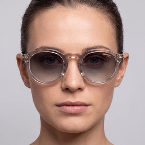 Carrera 306/s Round Sunglasses for Women — interior view, Non-Polarized lens detail