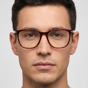 Carrera 308 Square Eyeglasses for Men — interior view, Polycarbonate demo lenses