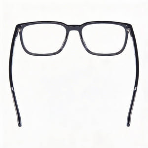 Carrera 309 Rectangle Eyeglasses Men — side view, Black Acetate temples