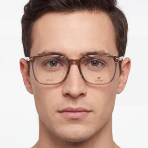 Carrera 309 Rectangle Eyeglasses Men — side view, Mud Acetate temples