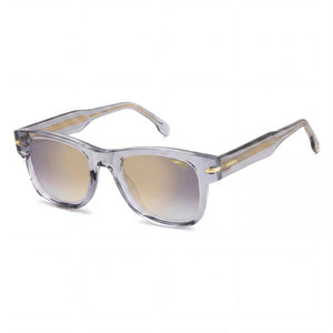 Carrera 330/S Transparent Rectangle Sunglasses for Men, Grey Gold lens