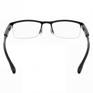 Carrera 4408 Rectangle Eyeglasses Men — side view, Black Metal temples