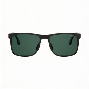 Carrera 8026/S Square Sunglasses Unisex — side view, Non-Polarized Matt Black lens