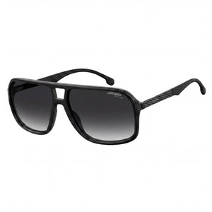 Carrera 8035/S Black Aviator Sunglasses for Men, Dark Grey Shaded lens