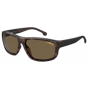 Carrera 8038/S Dark Havana Rectangle Sunglasses for Unisex, Bronze lens