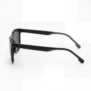 Carrera 8046/S Rectangle Sunglasses Unisex — side view, Non-Polarized Black lens