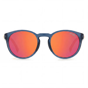 Carrera 8056/S Round Sunglasses for Men — front view, Polishing frame