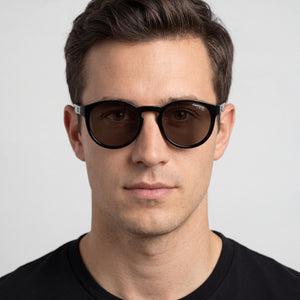 Carrera 8056/S Round Sunglasses for Men — interior view, lens detail