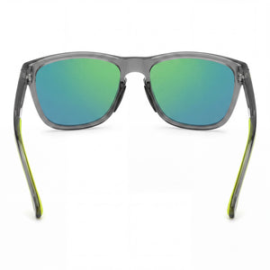 Carrera 8058/s Rectangle Sunglasses Men — side view, Polarized Green Multilayer lens