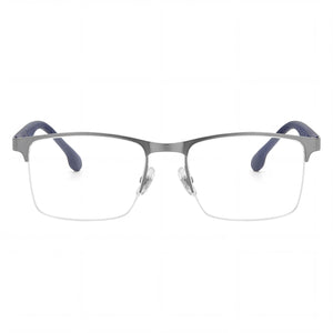 Carrera 8846 Rectangle Eyeglasses for Men — front view, Alloy Steel