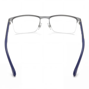 Carrera 8846 Rectangle Eyeglasses for Men — interior view, Polycarbonate demo lenses