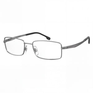 Carrera 8855 Silver Rectangle Eyeglasses Unisex, Metal frame