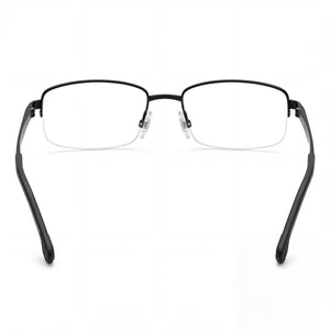 Carrera 8860 Rectangle Eyeglasses Unisex — side view, Black Metal temples