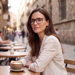 Carrera 8868 Rectangle Eyeglasses for Unisex — interior view, Polycarbonate demo lenses