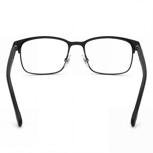 Carrera 8869 Rectangle Eyeglasses Men — side view, Black Stainless Steel temples