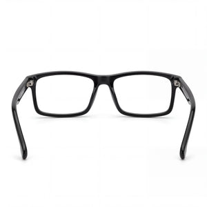 Carrera 8872 Rectangle Eyeglasses Unisex — side view, Black Propionate temples