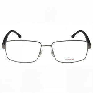Carrera 8877 Rectangle Eyeglasses Unisex — front view, Alloy Steel