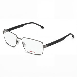 Carrera 8877 Black Rectangle Eyeglasses Unisex, Alloy Steel frame