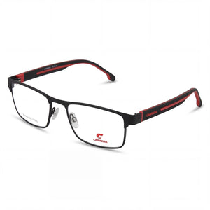 Carrera 8884 Black Square Eyeglasses Unisex, Alloy Steel frame