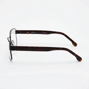 Carrera 8887 Rectangle Eyeglasses Unisex — front view, Alloy Steel