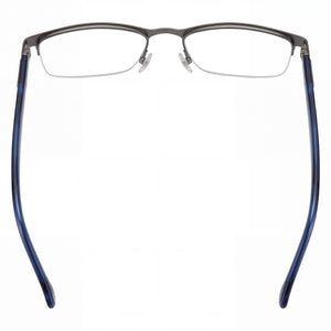 Carrera 8888 Rectangle Eyeglasses Unisex — side view, Blue Alloy Steel temples