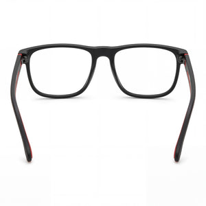 Carrera 8892 Rectangle Eyeglasses Women — side view, Black Propionate temples